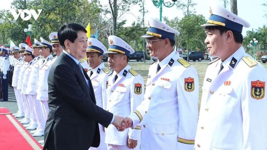 President Luong Cuong pays pre-Tet visit to armed forces in Phu Quoc